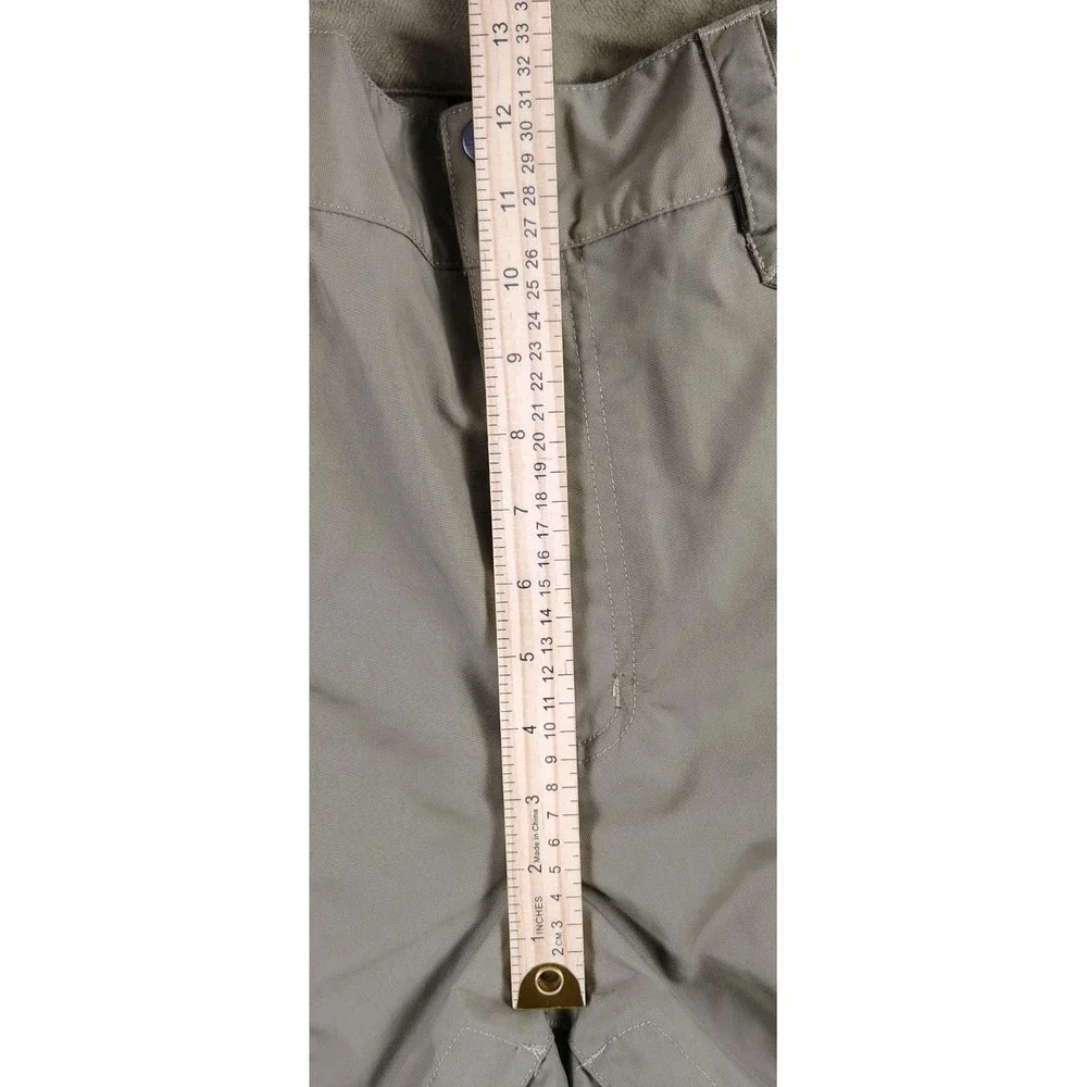 The North Face Hyvent Snow Pants Mens LG Tan Olive  Nylon Ski Snowboard NFOA2TJJ